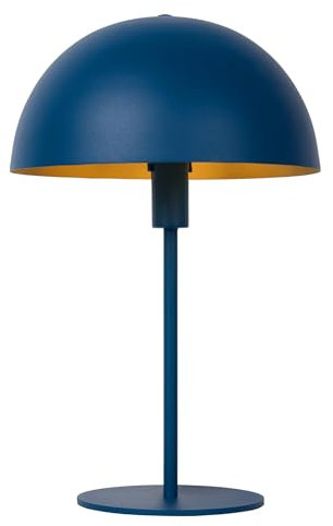 LUCIDE SIEMON - Tischlampe - Ø 25 cm - 1xE14 - Blau
