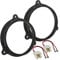 tomzz Audio 2809-000 Lautsprecherringe Adapter Halterungen kompatibel mit Dacia Lodgy Sandero Logan für 165mm DIN Lautsprecher