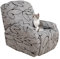 Jaotto Housse de Fauteuil Relax Extensible 1 Place, Housse de Fauteuil Relax, Couverture de Chaise Canapé Relax avec Poche, Protecteur pour Fauteuil Inclinable, Style Gris