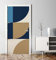 MyMaxxi - Tür bekleben mit Türtapete Selbstklebend 90x200 abstrakte Retro riesen XXL Kreise - Tür verschönern Türfolie - Türaufkleber - Türposter Türklebefolie farbenfroh bunt blau beige