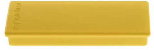 magnetoplan | Rechteck-Magnet | BxLxH 22 x 55 x 8 mm | VE 60 Stk | gelb