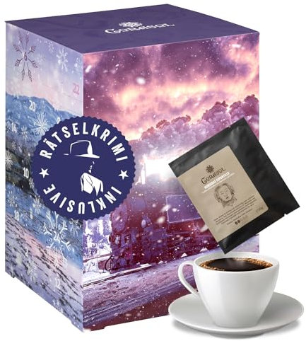 Corasol Premium Krimi & Kaffee Adventskalender für Rätsel-Fans: Mord in den Highlands (240 g)