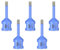 Diamond Tile Drill Bits 6mm 5Pcs Hole Saws with M14 Thread Dry Drilling for Ceramic Porcelain Tile Granite Marble Stone VENJELD