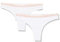 Emporio Armani Damen Essential Studs Logo 2-Pack Brasilian Unterwäsche, Bianco, M
