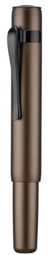 Hongdian M2 Black Forest Mini-Füllfederhalter, extra feine weiche Feder und schlanke Form Füller, Aluminium, kurze Tasche, Reisestift (Karamellbraun), 1 stück (1er Pack)