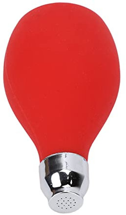Barber Powder Spray Bottle,Empty Powder Blower,Hairdressing Spray Talcum Powder Prickly Heat Powder Silicone Squeeze Powder Bottle Red