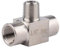 Raccord en T 1/8, raccord à 3 voies en acier inoxydable pour eau potable sanitaire (IG x AG x IG)