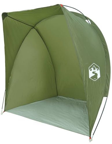 vidaXL Tienda de Pesca Impermeable Verde Oliva
