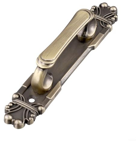 Zeroupshop Aluminum Alloy Antique European Style Door Handles Decoration For Furnitures, Vintage Exposed Door Handles(Bronze 215MM)