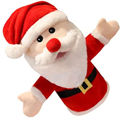 HEMOTON 1 Stück Entzückender Weihnachten Santa Claus Eltern-Kind Interaktive Handpuppenspielzeug