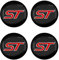 Loujyou 4 Stück Auto Radnabenkappen Aufkleber für Ford ST LINE stline Focus 56mm Dekoration Zubehör,A