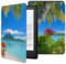 Custodia per Kindle Voyage 2014 Custodia per e-reader per Kindle Voyage Guscio protettivo con funzione di sospensione/veglia automatica - Palme Spiaggia