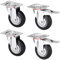 SOTOOLS 4er SET Schwerlastrollen FORTIX Ø 200 mm (2x Lenkrollen, 2x mit Bremse) – Tragkraft 440 kg Große Transportrollen Ø 200 mm mit Bremse – für hohe Lasten & Vielseitigkeit