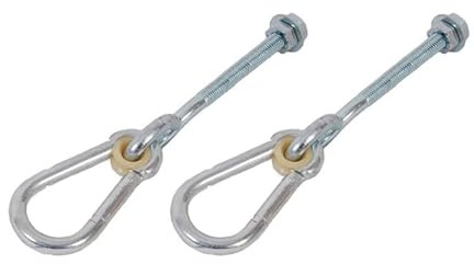 Heavy Duty Swing Hook Set, M10 Climbing Frame Hooks, Pack of 2, Zinc-Plated Steel