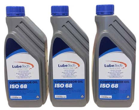 LUBETECH COMPRESSOR OIL ISO VG 68 3 X 1 LTR, A COMPRESSOR OIL SUITABLE FOR RECIPROCATING PISTON COMPRESSORS