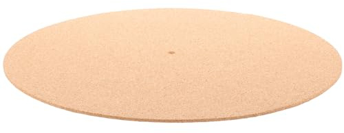 Kork Plattentellermatte Weihnachten Event für Plattenspieler, Vinyl, Khaki | Schutz vor Kratzern, Einfache Montage, aus Kork, für Setup und Wartung von Schallplatten