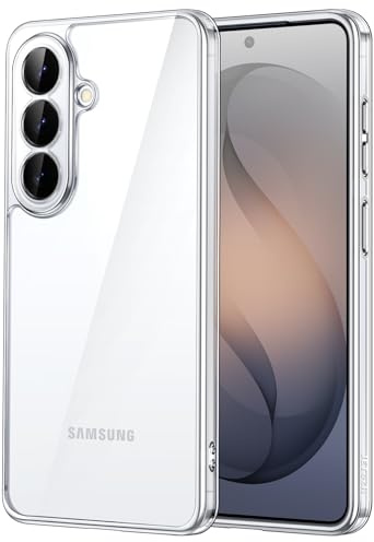 JETech Hülle für Samsung Galaxy S26, Anti-Vergilbung, Durchsichtig | Stoßschutz, Kratzfeste Harte PC-Rückseite, Robuster Transparenter TPU-Rahmen, Kameraschutz