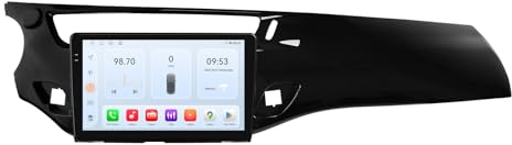 Android 14 Autoradio für Citroen C3 DS3 2010-2016, 9 Zoll QLED-Touchscreen mit kabellosem CarPlay Android Auto, 8-Kern 4+32GB Car Radio mit GPS-Navi, SWC, Bluetooth 5.4 RDS 4G LTE DSP (Schwarz)