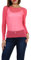 Señorita Roja: Camiseta, red,Top de Vela Transparente,Talla única 36-40, fucsia, Talla única
