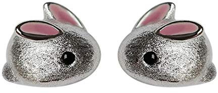 Belons Häschen Ohrstecker Mädchen 925 Sterling Silber Damen Ohrringe Hase Ohrstecker Kinder Ohrschmuck