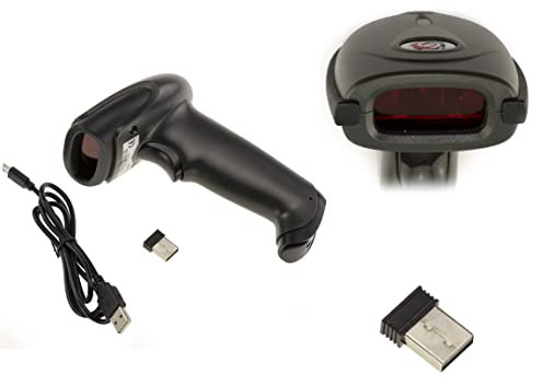 KALEA-INFORMATIQUE Douchette Scanner Lecteur de Codes à Barres Type EAN. Liaison sans Fil Bluetooth 4.0 2.4G ou par Cordon USB