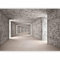 murando - Papier peint panoramique ville 350x256 cm - Revêtement mural décoration pour chambre salon - Design moderne - Noir blanc marron gris - Brique léger texture contexte tunnels d-B-0332-a-a