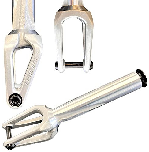 Fantic26 Sticker + Ethic DTC Legion V2 Stunt Monopattino Fork Park-Trick-Tret Roller forcella di ricambio (SCS argento)
