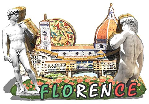 Italy Florence Magnet Fridge Magnet Wooden 3D Landmarks Travel Collectible Souvenirs Decoration Handmade