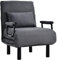 HUMNZR Relaxsessel Fernsehsessel Sessel Liegesessel Ruhesessel Polstersessel Liegestuhl Lesesessel Armsessel Wohnzimmer Dunkelgrau Stoff,Grey