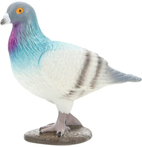 Simulierte Taubenfigur Kunststoff Taube Dekofigur Lebensechte Vogelstatue Für Garten Balkon Terrasse Rasen Außenbereich