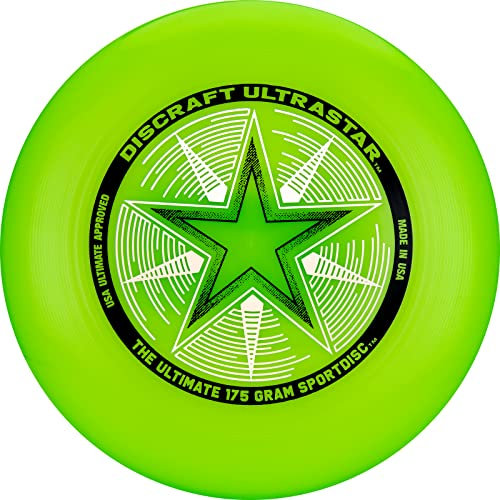 Discraft Gram Sport 175 g grüne Ultrastar Sportscheibe, Green Disc Folienfarben können variieren