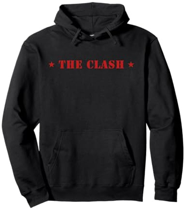 The Clash - Logo mit Sternen Pullover Hoodie
