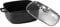 Pradel Excellence - Faitout Premium Carré 28 cm - 5,8L - Fonte d'Aluminium Noir - Revêtement Façon Pierre Anti-Adhérent - Couvercle Verre Goutte à Goutte - Poignées Silicone - Tous Feux