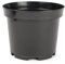 Garronda Pots Horticulture Ronds Pots pour Culture de Plants de Plantes et Fleurs GD-0025 (Noir, ⌀ 26cm H 20cm)