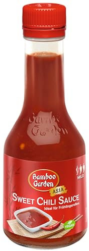 Bamboo Garden - Sweet Chili Sauce , Hervorragend zu Frühlingsrollen oder gegrilltem Fleisch ,1 x 200 ml (Verpackungsdesign kann abweichen)