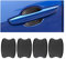 JNNJ 4 Stück Auto Türgriff Lackschutzfolie, Kohlefaser Auto Türgriff Schutzfolie Für Griffmulden, Universal Auto Türgriff Schutzfolie Griffmulde Griffmulden(7.5x10cm)