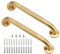 Rackickyer Dusch-Haltegriff, 30,5 cm, goldfarben, 3,2 cm Durchmesser, 304 Edelstahl, rutschfeste Haltegriffe für Badewannen und Duschen, Handicap-Dusch-Haltegriff für Senioren und ältere Menschen, 2