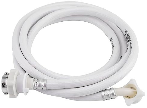 Jerliflyer Portable Washing Machine Hose,Home Decor Washing Machine Water Inlet Hose Washer Pipe Tube Connector White Color Long Length(3M)