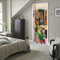 türposter selbstklebend 3d 40x120cm(15.74 inches * 47.24 inches) Fahrrad fenster Schlafzimmer Türen Renovierung Wasserdichte Tür Aufkleber Einfache Wohnzimmer Wandaufkleber Tapetensticker Fensterbild