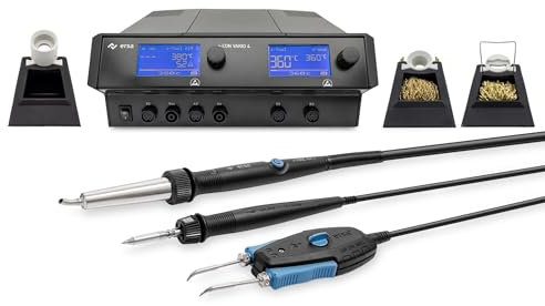 ERSA i-CON VARIO 4 MK2 ESD Mehrkanal Löt- und Entlötstation 500 Watt mit i-TOOL AIR S inkl. Heißluftspitze + i-TOOL MK2 inkl. Lötspitze + CHIP TOOL VARIO inkl. Entlötspitze 0ICV4005AIC