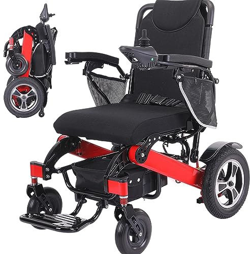 12 Meilen lange Reichweite, Elektrorollstuhl für Erwachsene mit Behinderungen. Elektrische Rollstühle mit 6,6 Ah austauschbarem Akku – von der Fluggesellschaft zugelassen