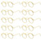 Kleine Puppenbrillen 10 Paar Metall Draht Rand Lens Ohne Brille Stoffpuppe Dress Up Brille Klassische Retro Mini -sonnenbrille Für Puppen Haustiere Kostüm