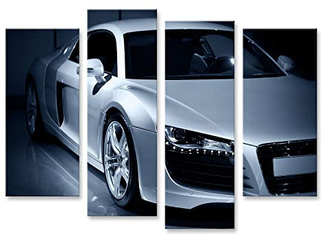 islandburner Prime Bild auf Leinwand Luxus Sportwagen Passend Für Audi R8 Bilder Wandbilder Poster