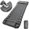 MOYKSRR Matelas de Camping Gonflable, Matelas Camping Autogonflant Pliable avec Pompe à Pied, Matelas Gonflable Résistant à l'eau, Portable Tapis de Matelas pour Camping, Voyage, Plage, Tente