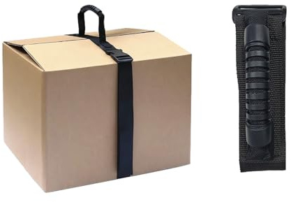 Anopo Trageriemen mit Griff Verstellbarer Nylon mit Verschluss Einteilig | Tragfähigkeit ca. 30 kg, Geeignet für den Kurzstreckentransport von Schweren, Sperrigen Kisten und Gepäck