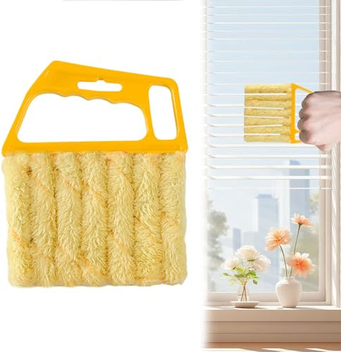Blind Cleaner,1 Pcs Venetian Blind Cleaner Tool,Blind Duster for Wooden Blinds,Reusable Blind Cleaners for Wooden Blinds,Venetian Blinds Cleaner for Window Bedroom Bathroom Office