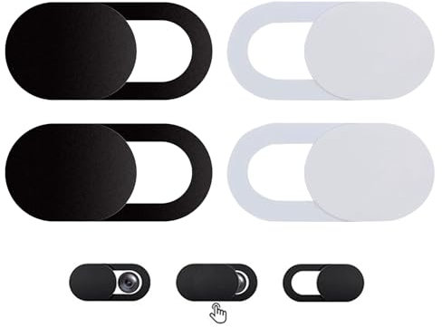 HDGSAFD 4 pezzi copriobiettivo, copriobiettivo, copriobiettivo, copriobiettivo universale, copriobiettivo privacy, copriobiettivo push-pull