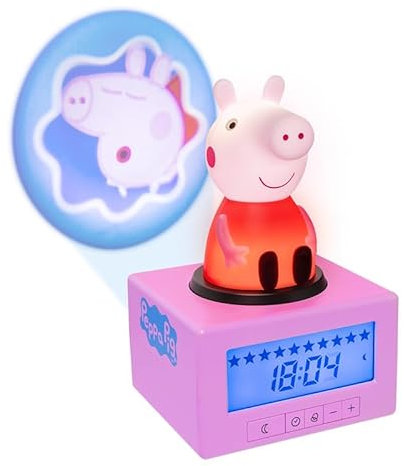 Peppa Pig Paladone Réveil d'entraînement au Sommeil, Multicolore, Taille Unique