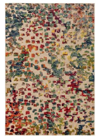 benuta Nest In- & Outdoor Teppich Noelia - Multicolor 140x200 cm - Strapazierfähig & Pflegeleicht - Rechteckig für Balkon, Terrasse, Garten - Küchenteppich & Wohnzimmerteppich - Abstrakt, Geometrisch