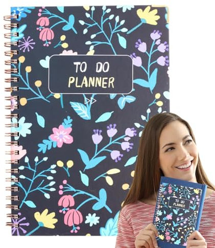 Notizbuch, A5 Tagesplaner, multifunktional, Smooth Writing Task Checklist Organizer, perfekter Planner Notebook für Familie, Freunde und Colleagues to Stay Organizer